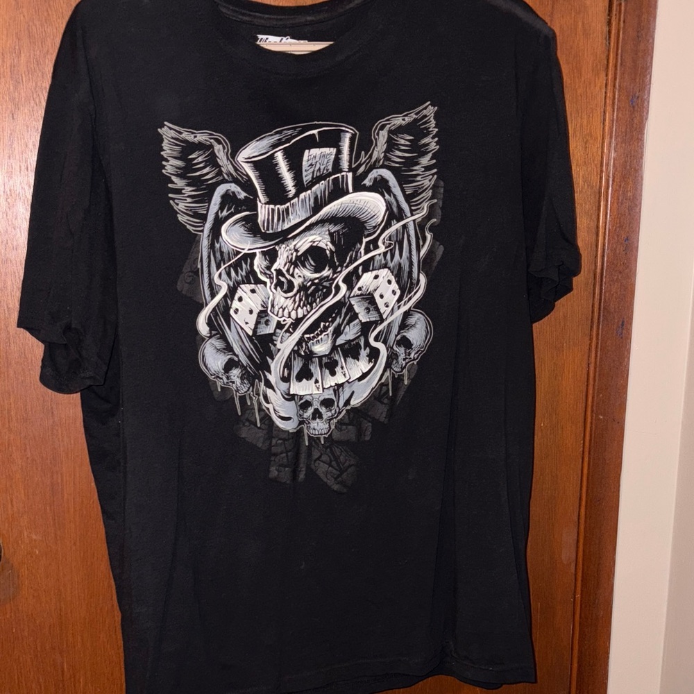 Black Graphic Skull T-Shirt